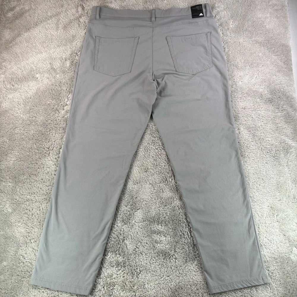 Adidas‎ Golf Go-To 5 Pocket Pants Mens 36x30 Gray Tapered Stretch Primegreen